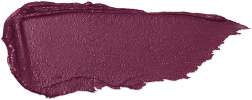 En strykning av mörk rosa läppstift med ojämna kanter och texturerad yta.
