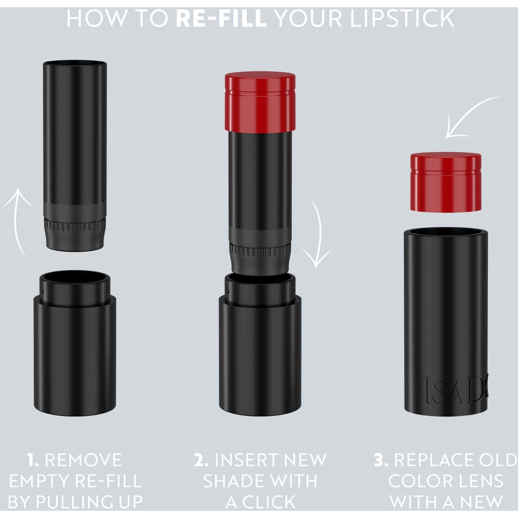 IsaDora Perfect Moisture Lipstick Refill 230 Blackberry Mood (obrázok 4)