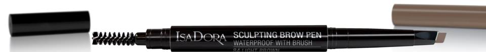 Isadora Sculpting Brow Pen Waterproof With Brush 84 Light Brown
