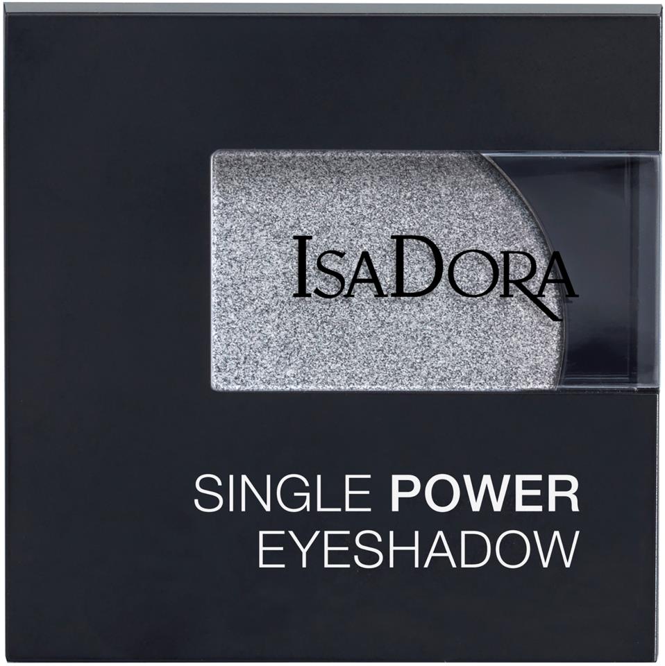 Isadora Single Power Eyeshadow Silver Chrome