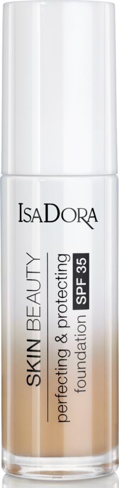 Isadora Skin Beauty Perfecting & Protecting Foundation Spf 35 Medium Buff