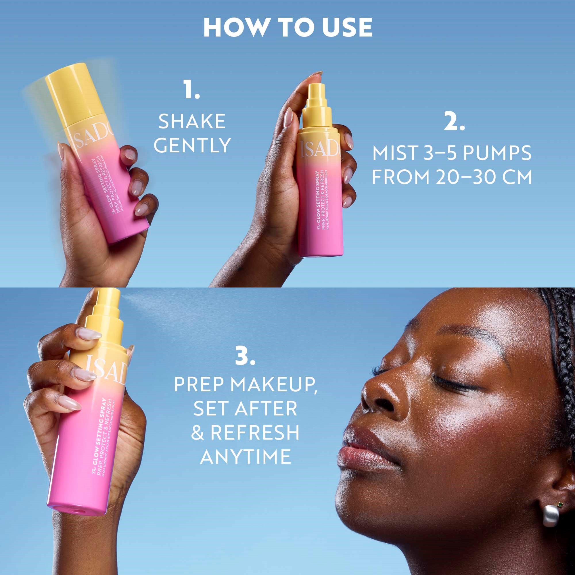 IsaDora The Glow Setting Spray 100 ml (obrázok 6)