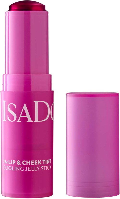 Pink lip and cheek tint stick labeled 'ISAD'.
