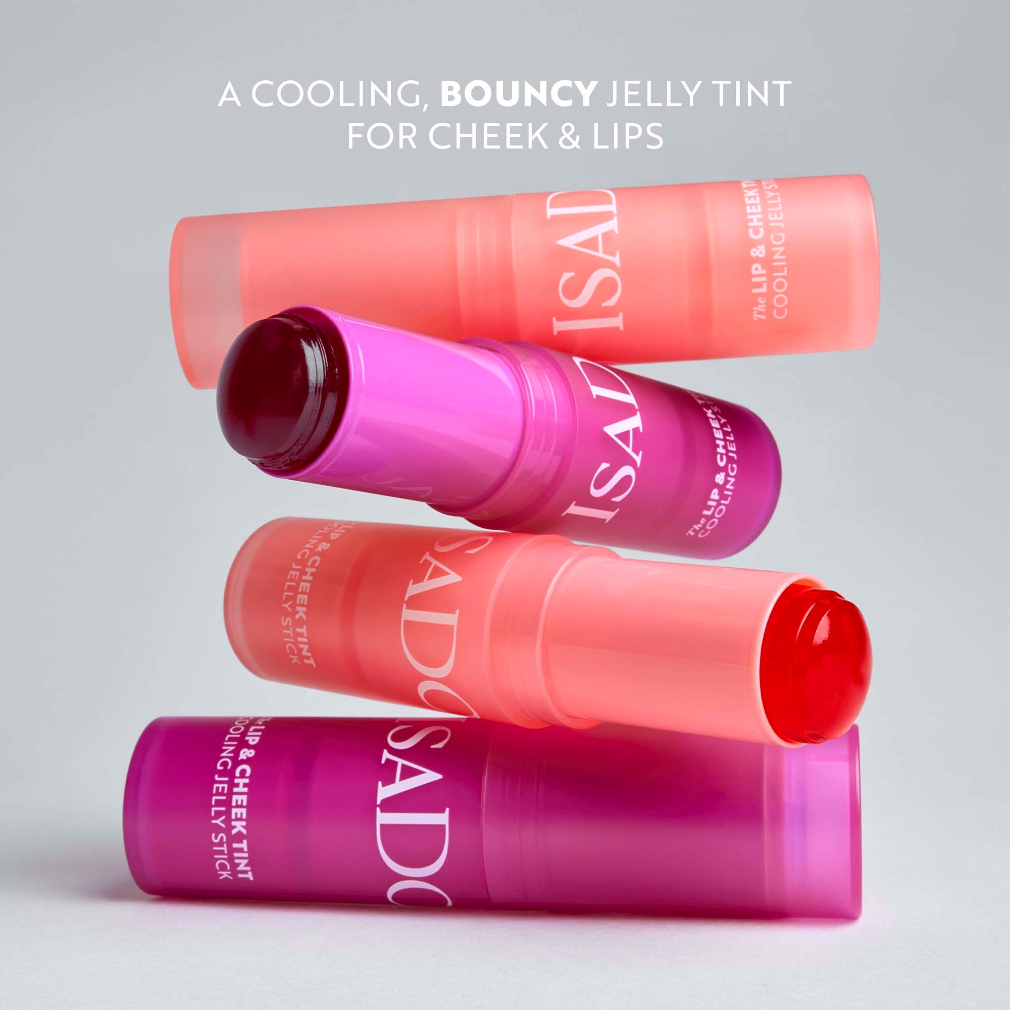 IsaDora The Lip & Cheek Tint Cooling Jelly Stick 12 Berry Pink (obrázok 8)