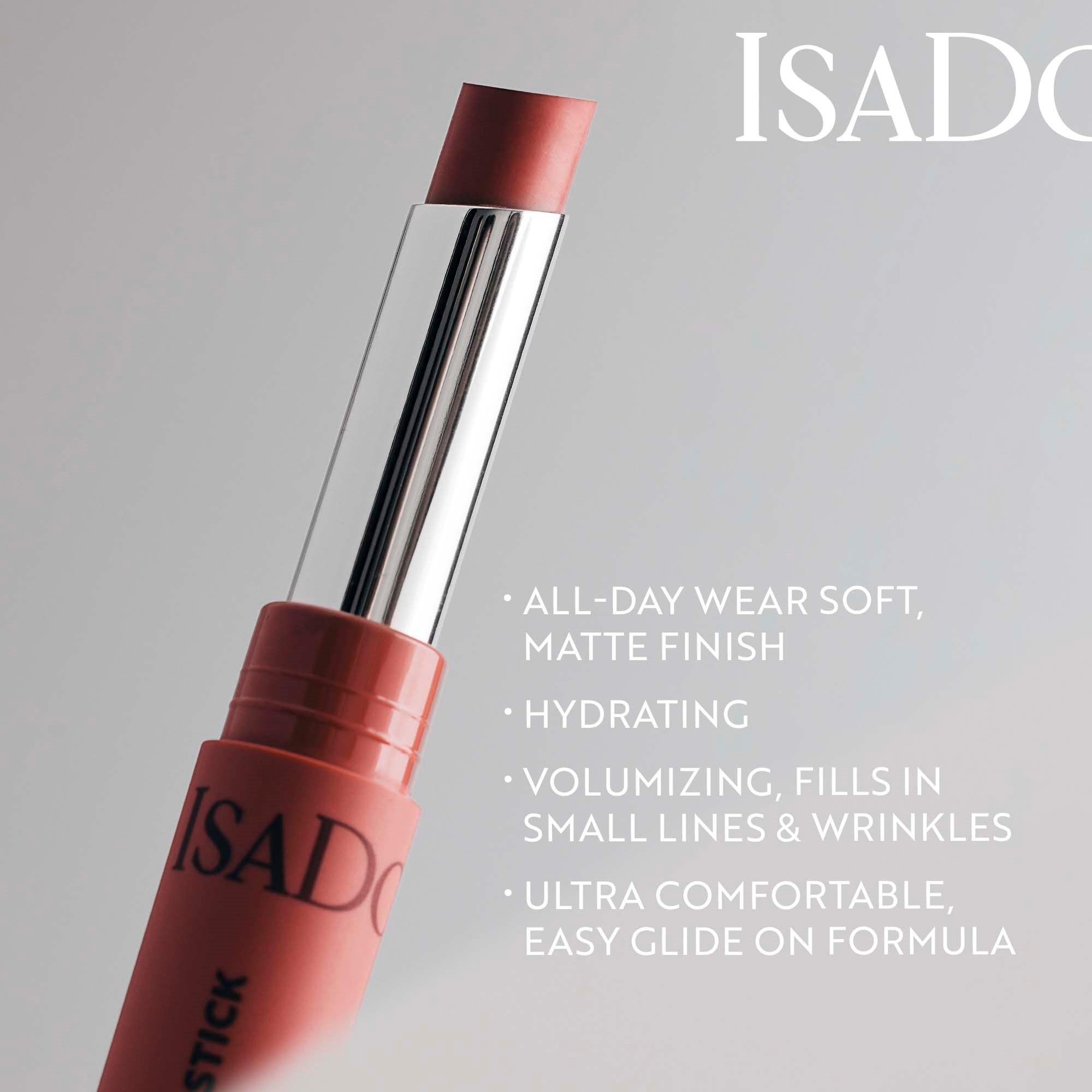 IsaDora The Matte Lipstick 04 Bare Pink (obrázok 5)