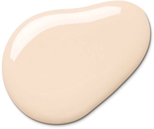 A smooth, beige-colored face with a shiny, glossy surface, rounded shape with a slight curve.