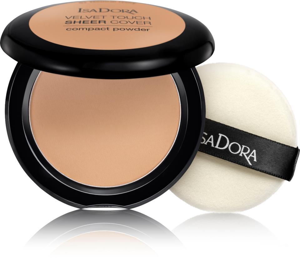 Isadora Velvet Touch Sheer Cover Compact Powder Warm Tan