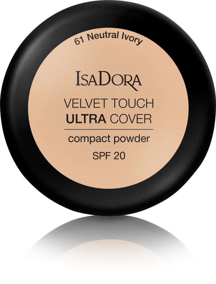 Isadora Velvet Touch Ultra Cover Compact Powder Spf 20 Neutral Ivory