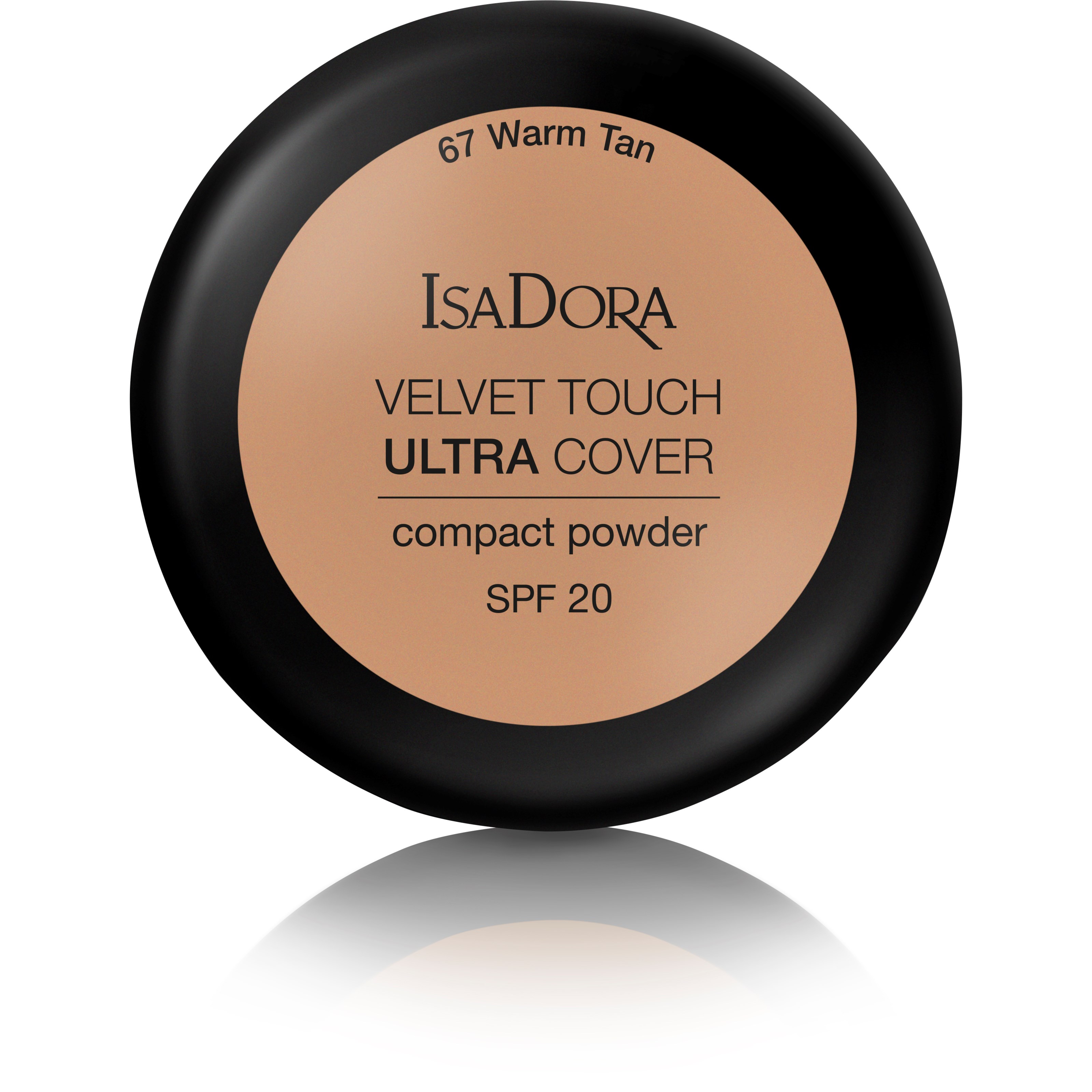 IsaDora Velvet Touch Ultra Cover Compact Power Spf 20 67 Warm Tan
