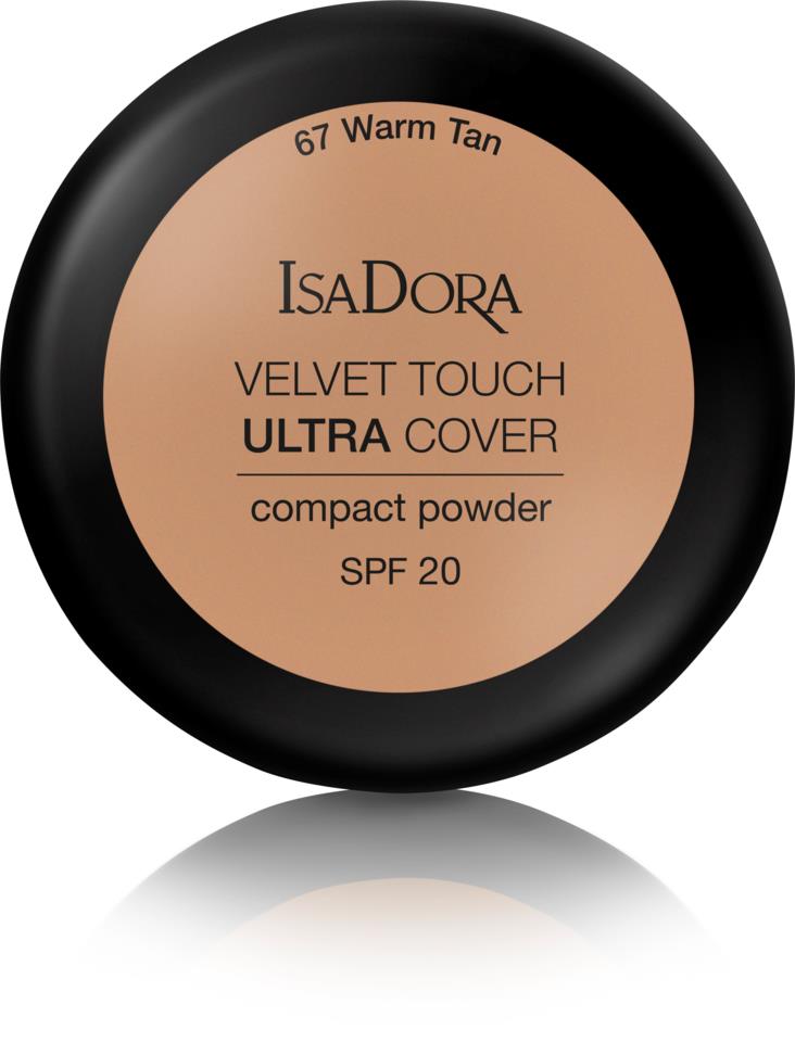 Isadora Velvet Touch Ultra Cover Compact Powder Spf 20 Warm Tan