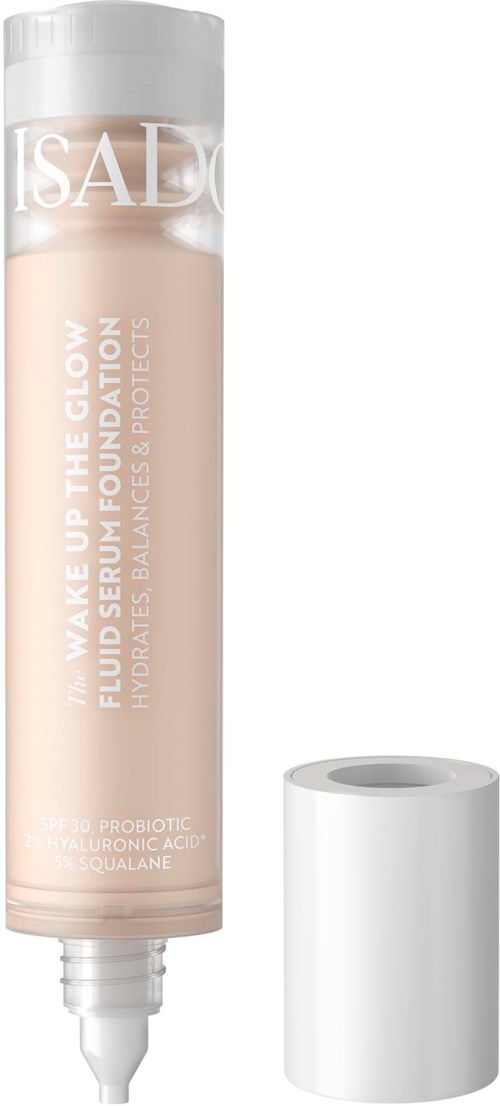 Lippenbalsemstick met een witte dop, label zegt 'SAD' en 'Wake Up The Glow'.