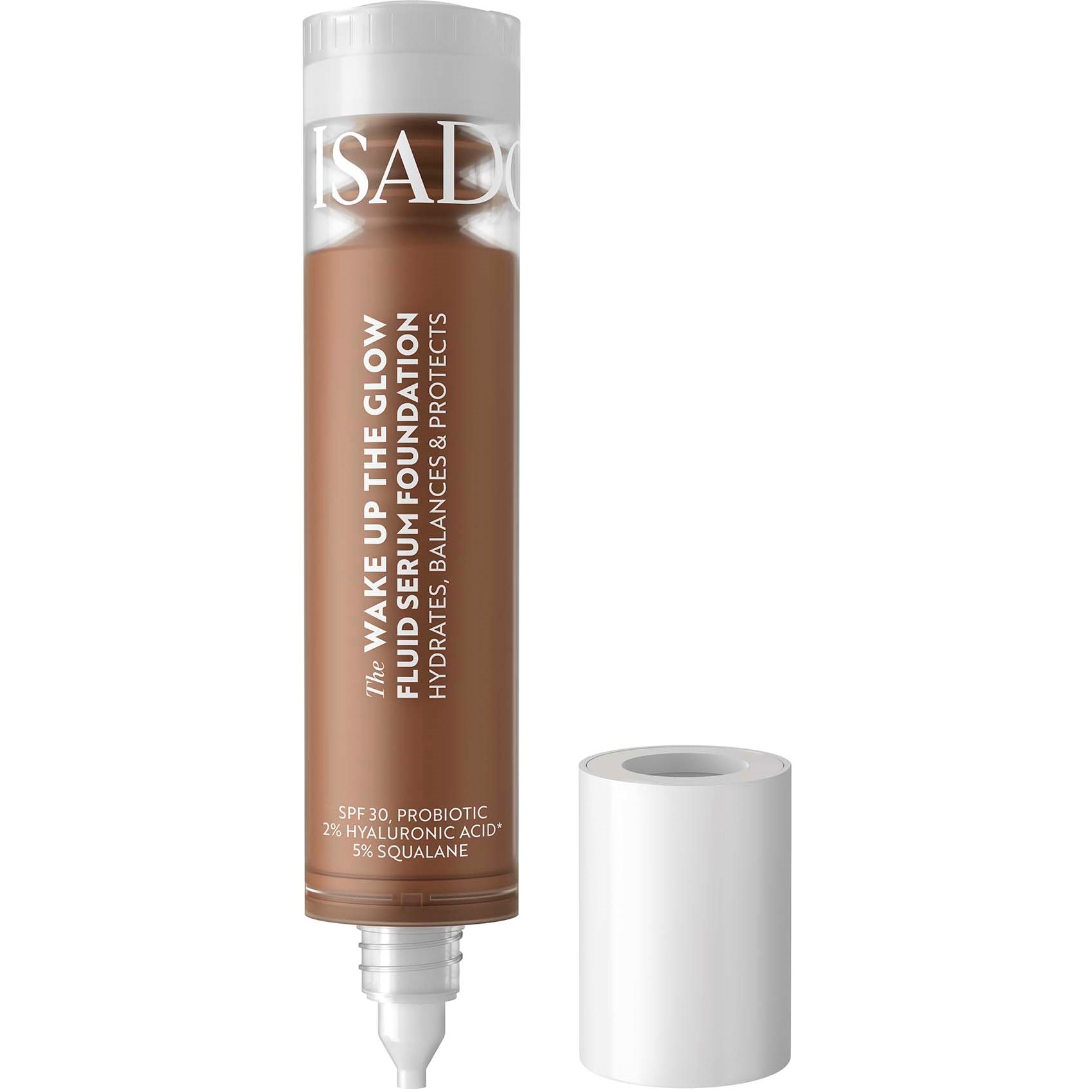 IsaDora Wake Up the Glow Fluid Serum Foundation 9N billede