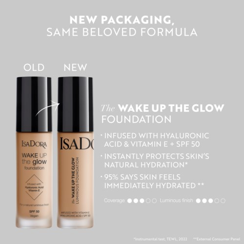 IsaDora Wake Up the Glow Foundation SPF50 1W