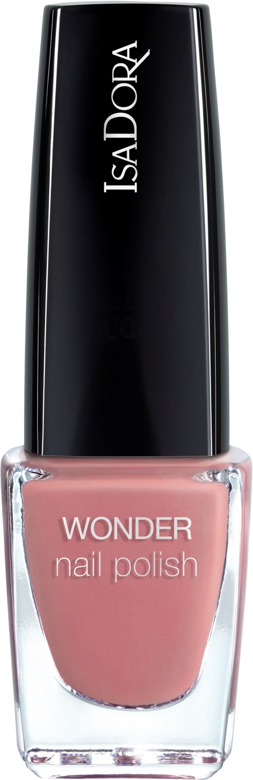 En flaska IsaDora Wonder nagellack i mjuk rosa färg.
