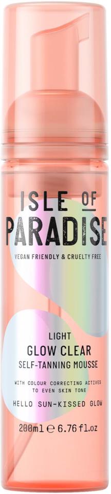 Isle of Paradise Glow Clear Self Tanning Mousse Light