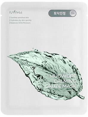 ISNTREE Mugwort Calming Gauze Mask 23g 10-Pack
