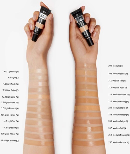 Корректор под глаза IT Cosmetics Bye Bye Under Eye полное покрытие, естественный финиш, оттенок 11.0 Light Nude, 12 мл — фото 4