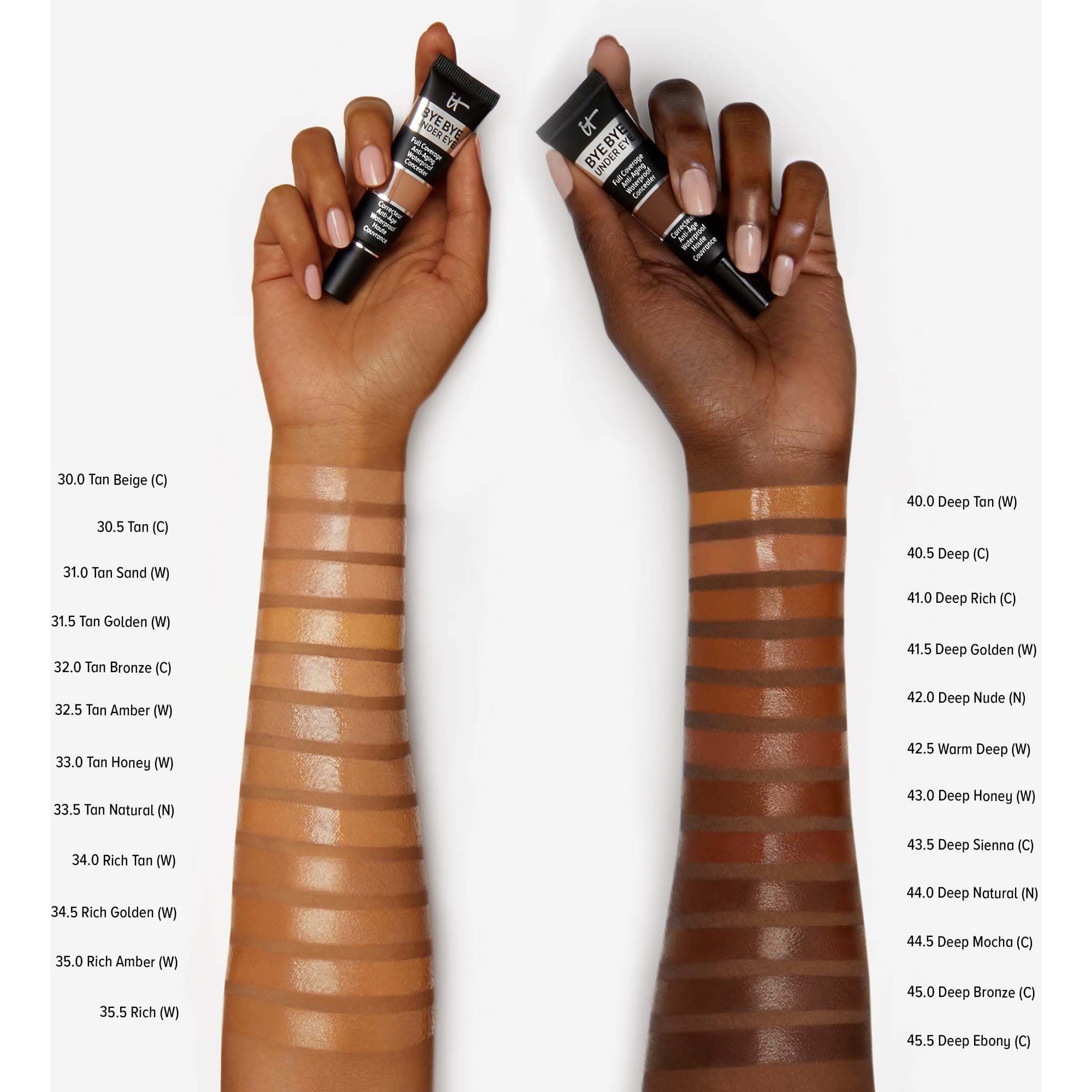 IT Cosmetics Bye Bye Under Eye Concealer - Korektor 40.5 Deep (obrázok 5)