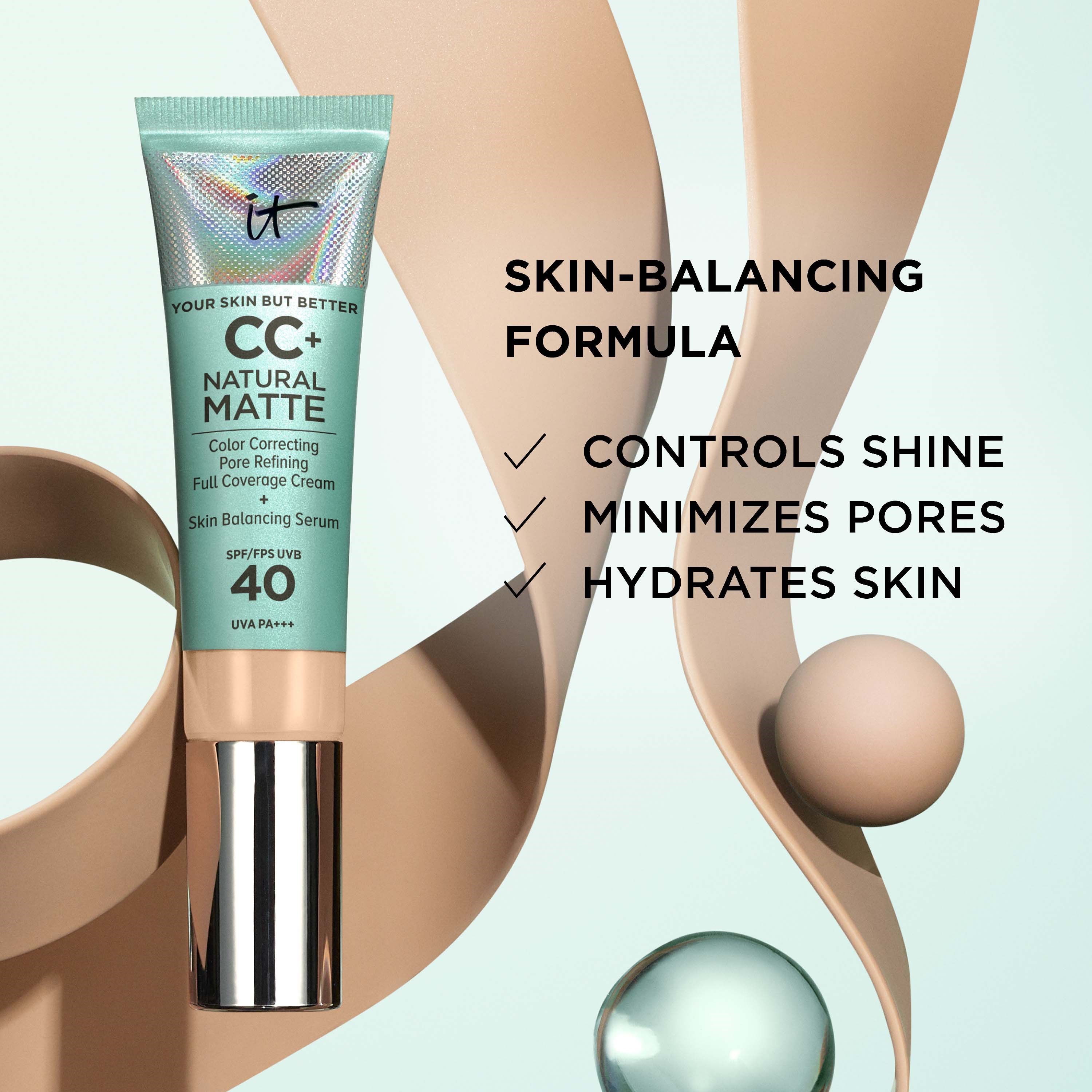 IT Cosmetics CC+ Natural Matte Foundation Light (obrázok 7)