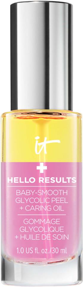IT Cosmetics Hello Results Baby-Smooth Glycolic Peel + Caring Oil
