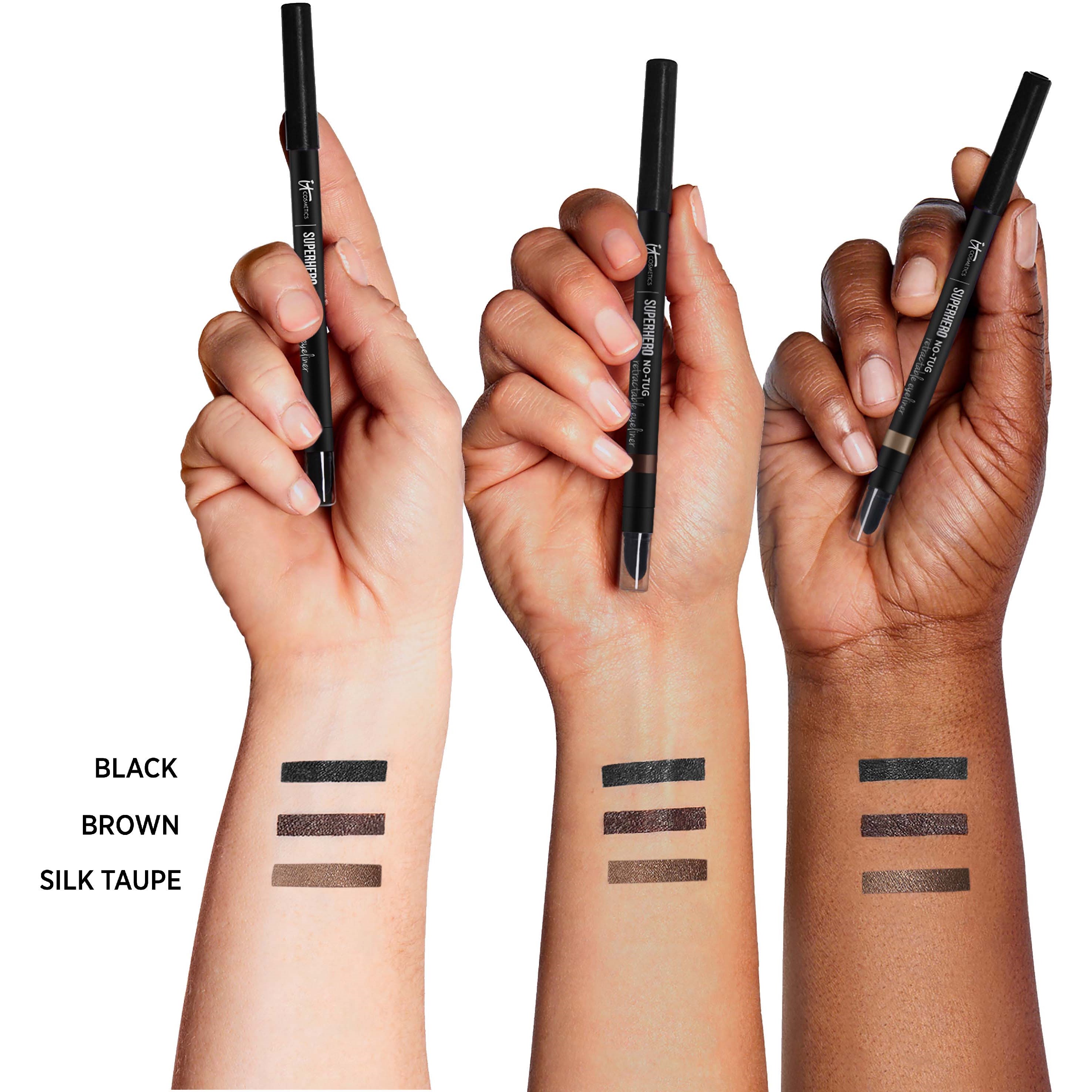 IT Cosmetics Superhero No-Tug Retractable Eyeliner- kredka do oczu Bla (obrázok 5)