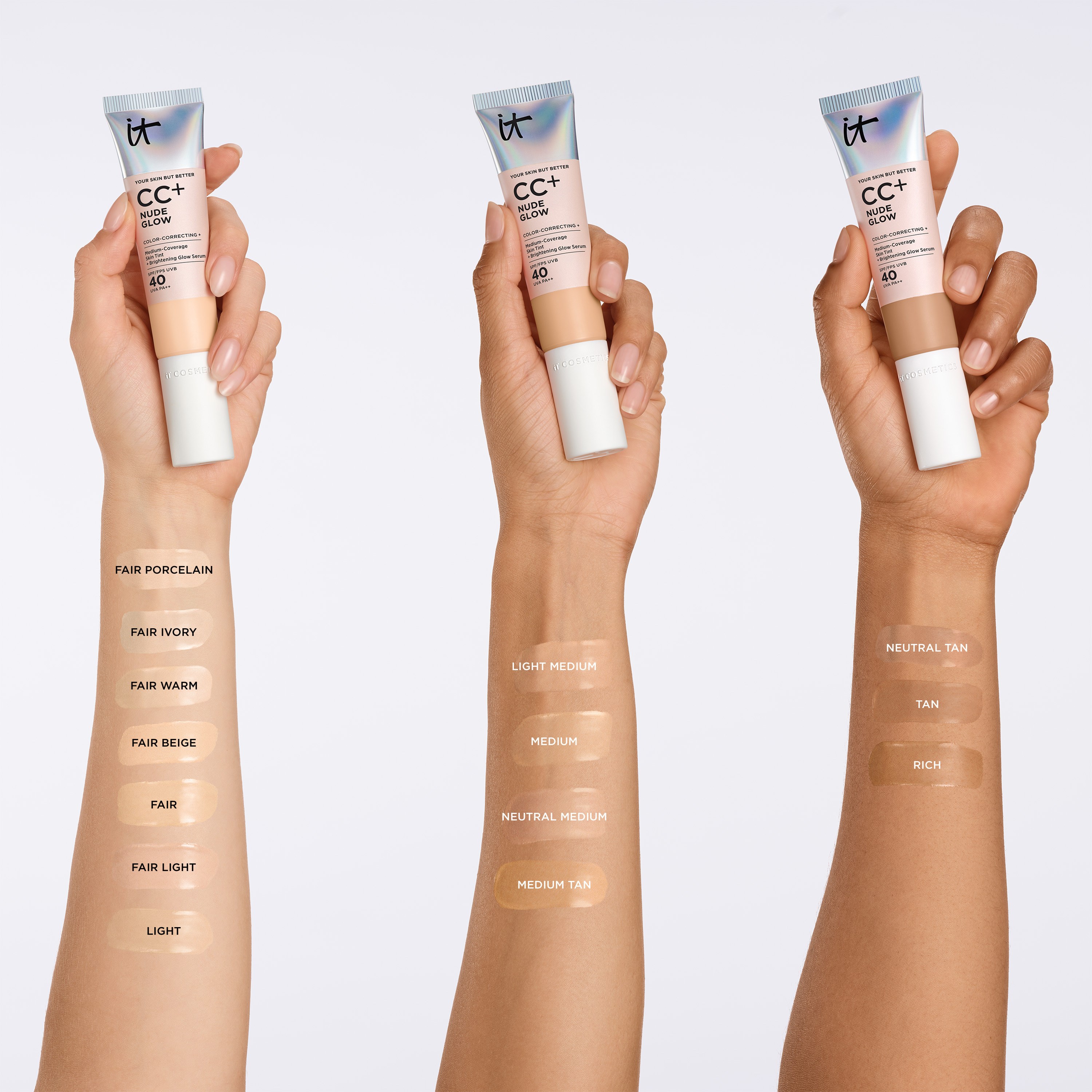 IT Cosmetics Your Skin But Better CC+ Nude Glow With SPF 40 Fair Warm (obrázok 5)
