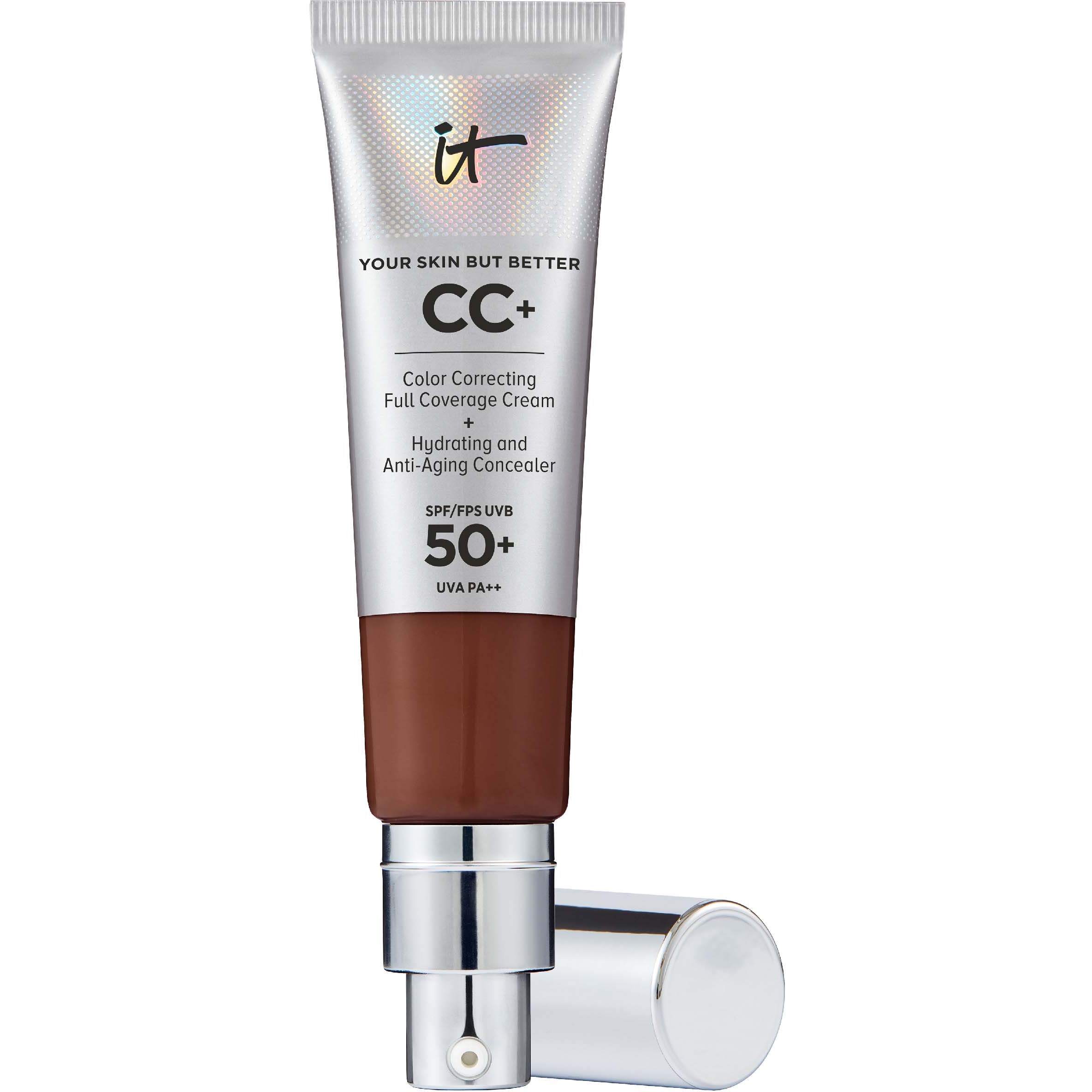 Läs mer om IT Cosmetics Your Skin But Better CC+™ Foundation SPF 50+ 20 Deep Bron