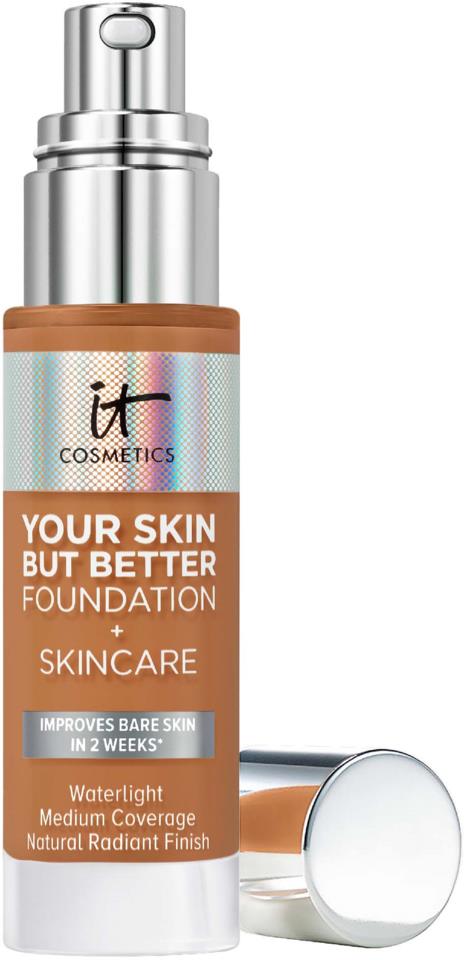 IT Cosmetics Your Skin But Better Foundation + Skincare 44 Tan Warm