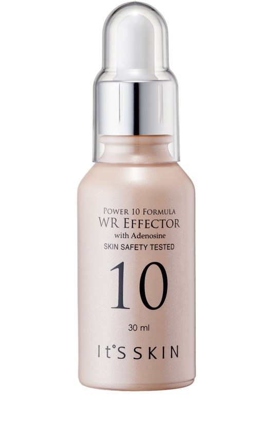 Butelka produktu do pielęgnacji skóry z pompką, oznaczona 'It's Skin', wspomaga walkę z zmarszczkami, 30 ml.
