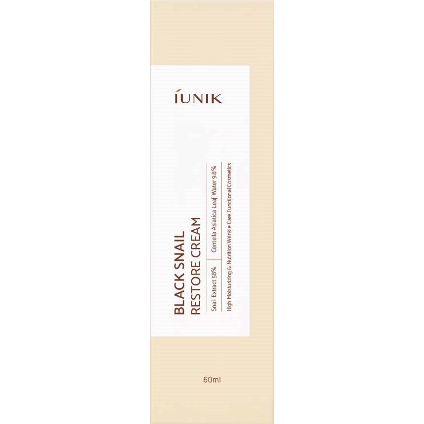 iUNIK Black Snail Restore Cream 60 ml (obrázok 3)