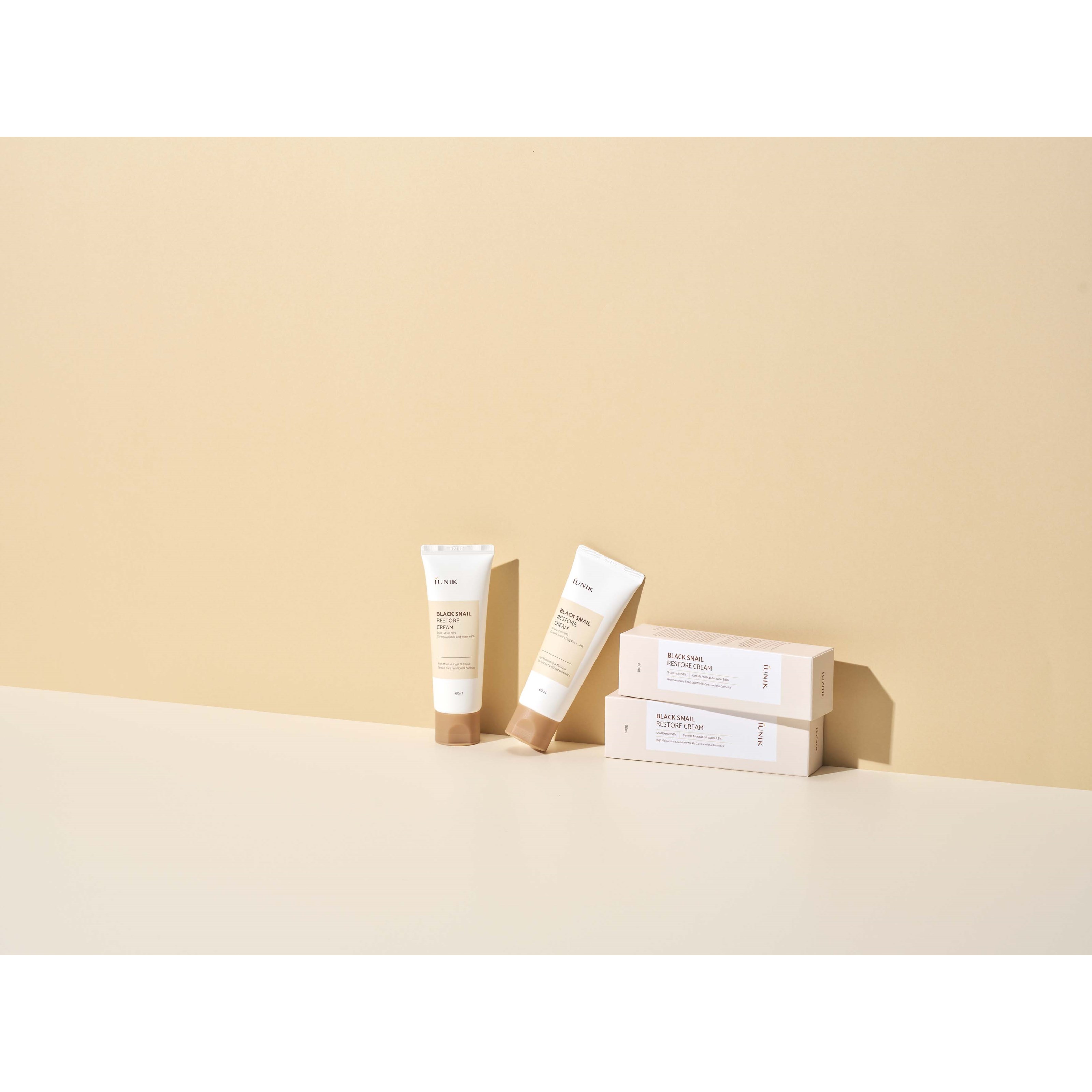 iUNIK Black Snail Restore Cream 60 ml (obrázok 4)
