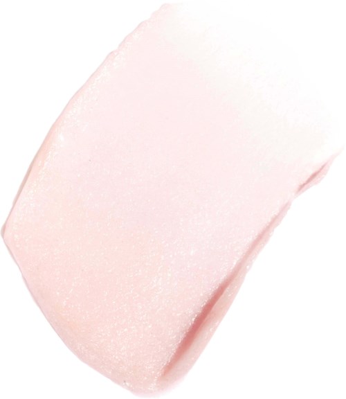 Et lyse rosa, glatt, rektangulært såpestykke med avrundede hjørner.