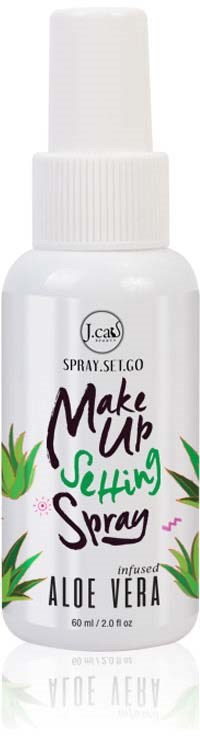 J Cat Beauty Spray Set Go Makeup Setting Spray Aloe 60 Ml Lyko Com