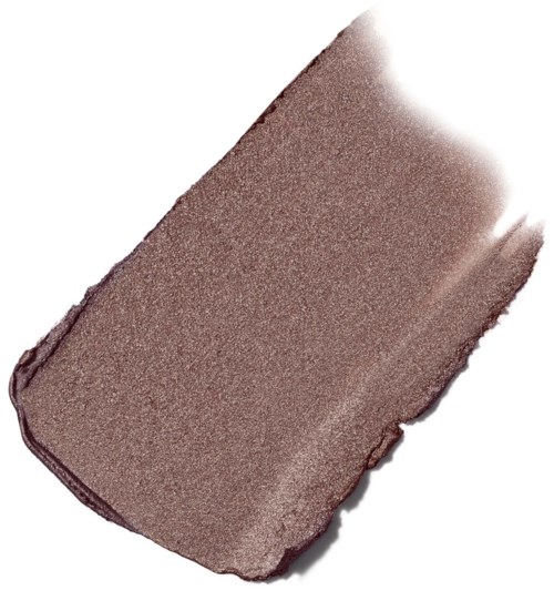 A large, smooth, beige makeup eyeshadow swatch on white background.