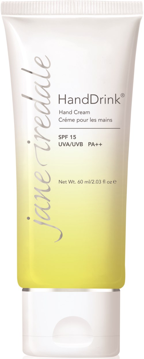 En vit och gul handkrämstubbel med SPF 15, kallad J'aime Teidle, innehåller 60 ml.