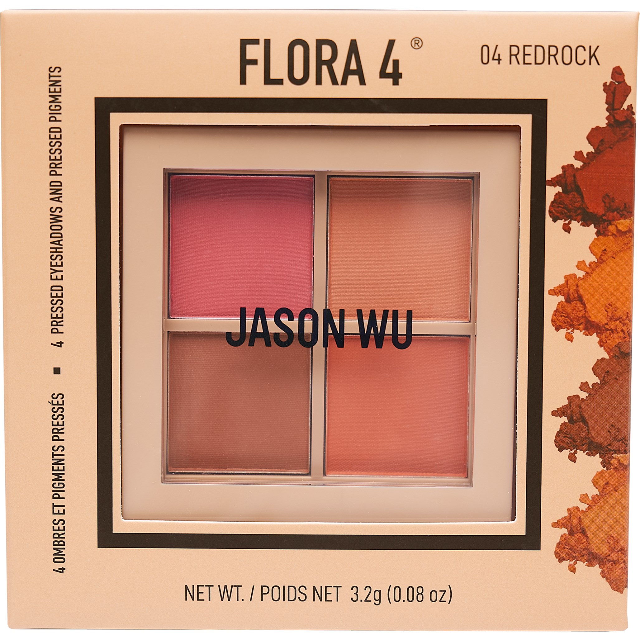 JASON WU BEAUTY Flora 4 Eyeshadow Palette Red Rock (obrázok 3)