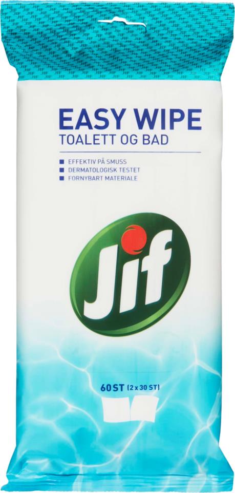 Jif Easy Wipe Toilet & Bath 60 Pcs