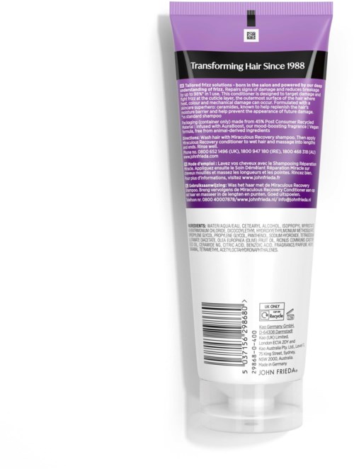 John Frieda Frizz Ease Miraculous Recovery Conditioner 250 ml