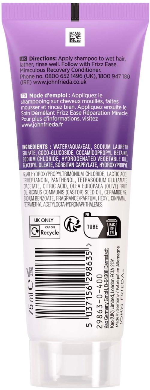 John Frieda Frizz Ease Miraculous Recovery Shampoo 75 ml