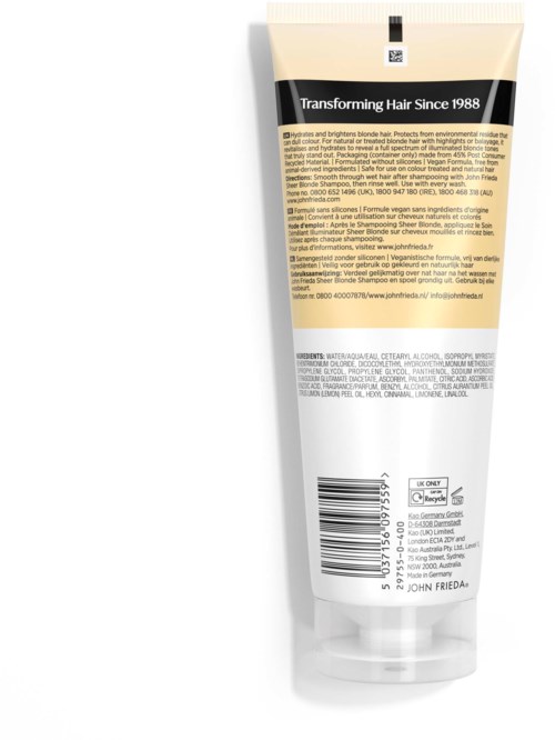 John Frieda Sheer Blonde Brightening Conditioner 250 ml