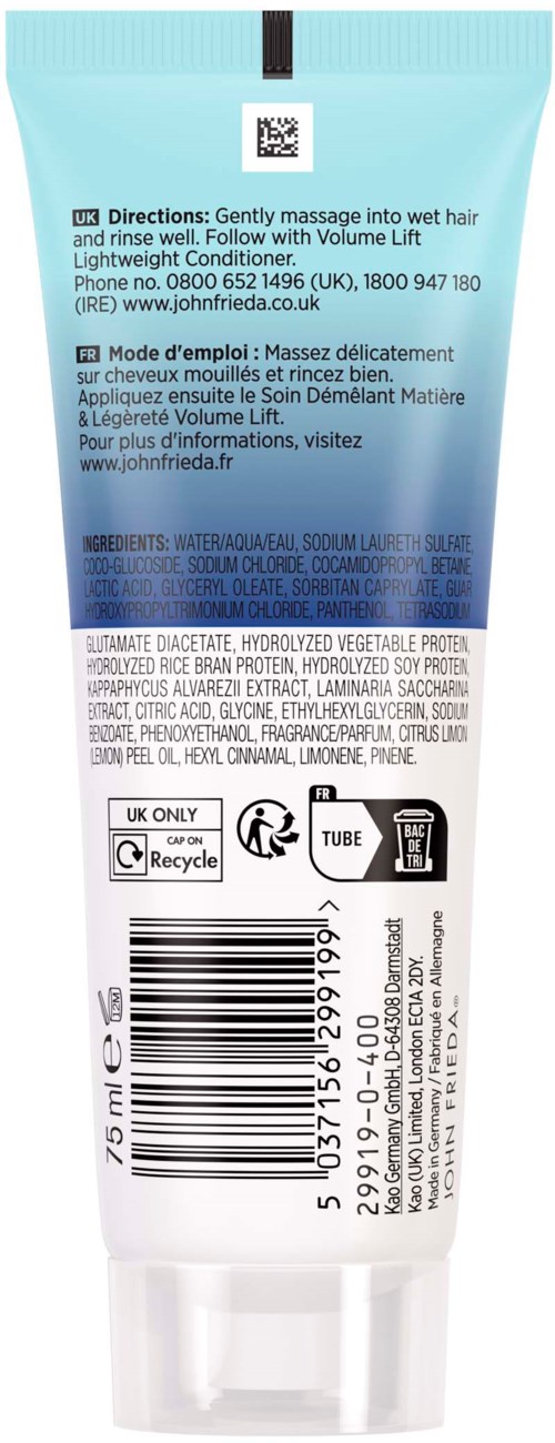John Frieda Volume Lift Lightweight Shampoo 75 ml