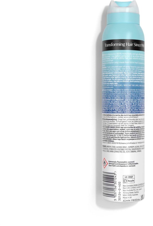 John Frieda Volume Lift Push up dry texture spray 200 ml