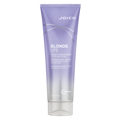 Violetti Joico Blonde Life -hoitoaine, joka on suunniteltu viileille, vaaleille blondeille.