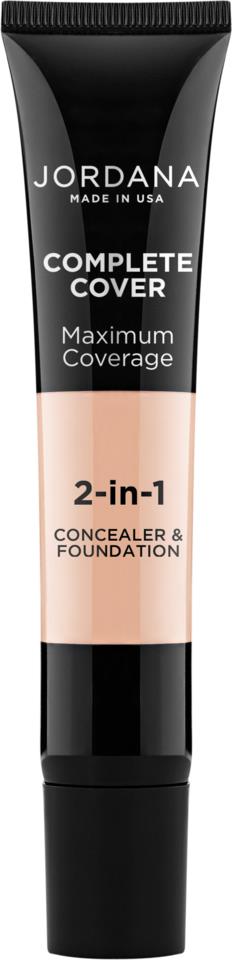Jordana Complete Cover 2-In-1 Foundation Creamy Natural