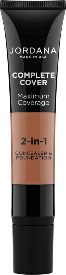 Jordana Complete Cover 2-In-1 Foundation Golden Toffee