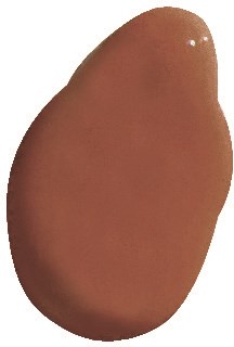 En brun, slät, oval formad föremål med glänsande yta.