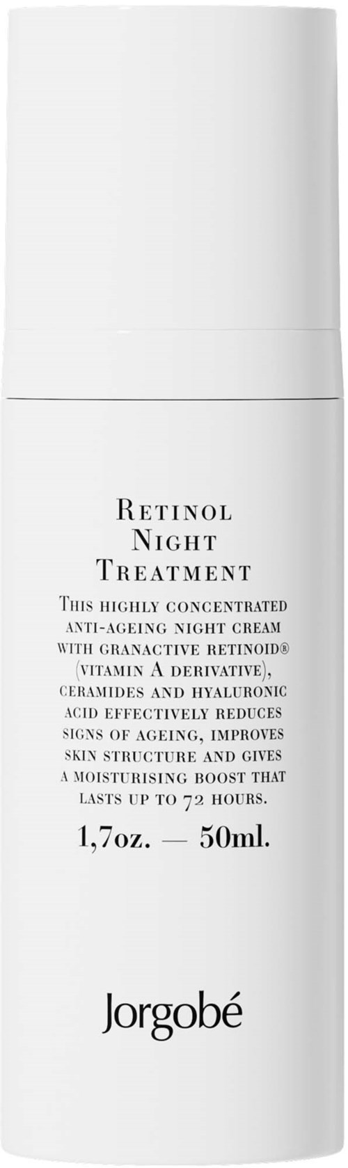 Jorgobé Retinol Night Treatment mot åldrande, minskar tecken på åldrande, förbättrar huden, 50 ml.