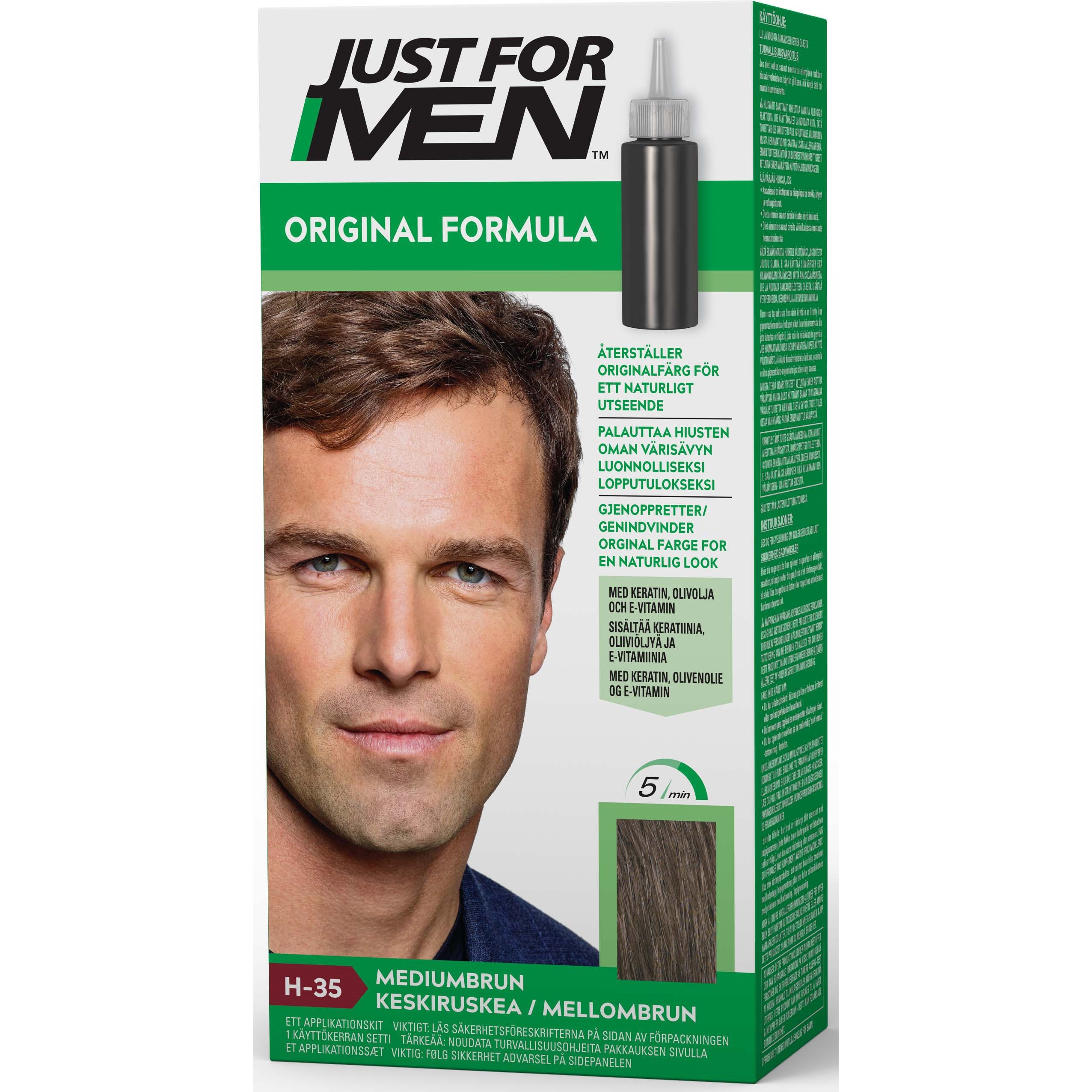 Just For Men Hårfärg Medium Brown billede