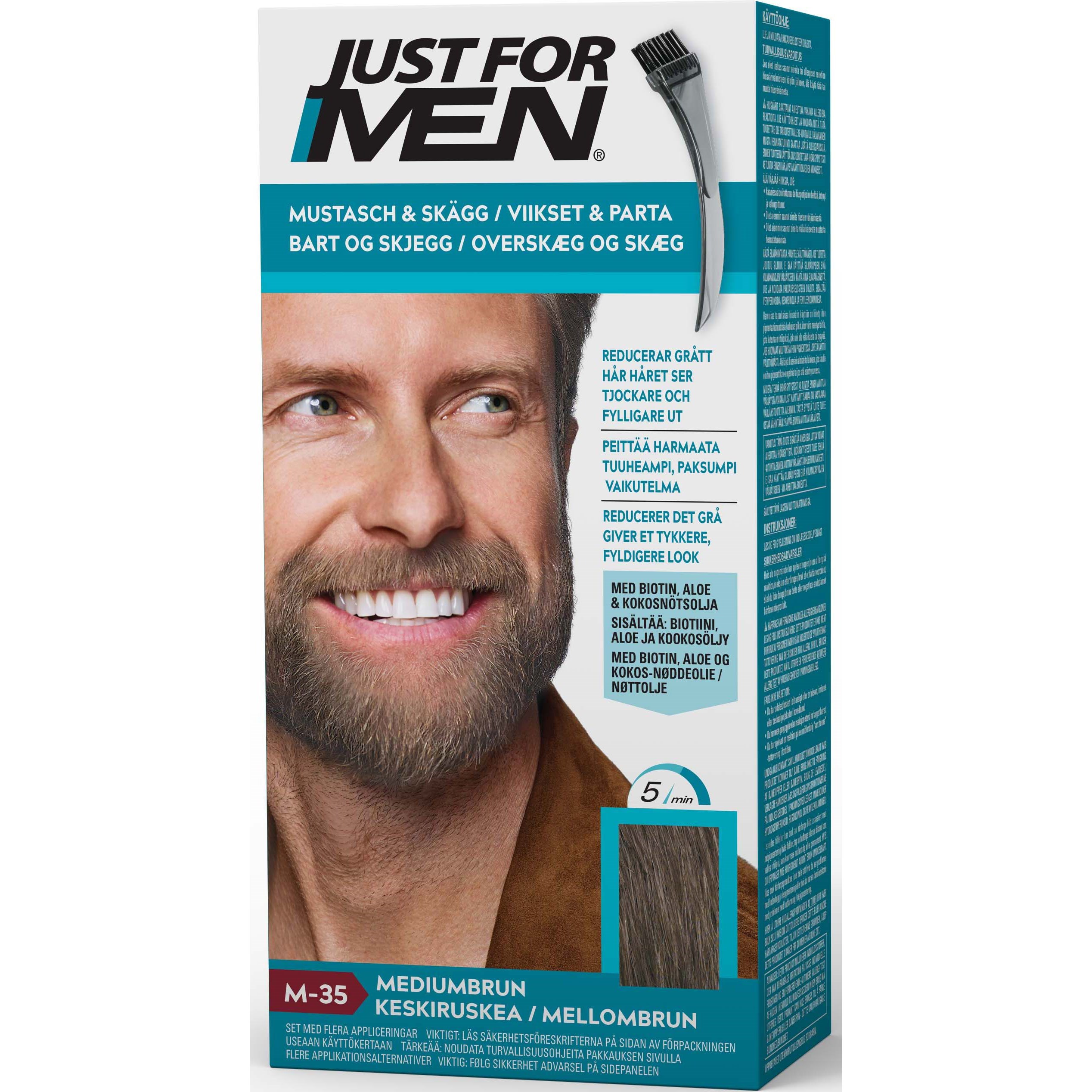 Just For Men Skäggfärg Medium Brown billede
