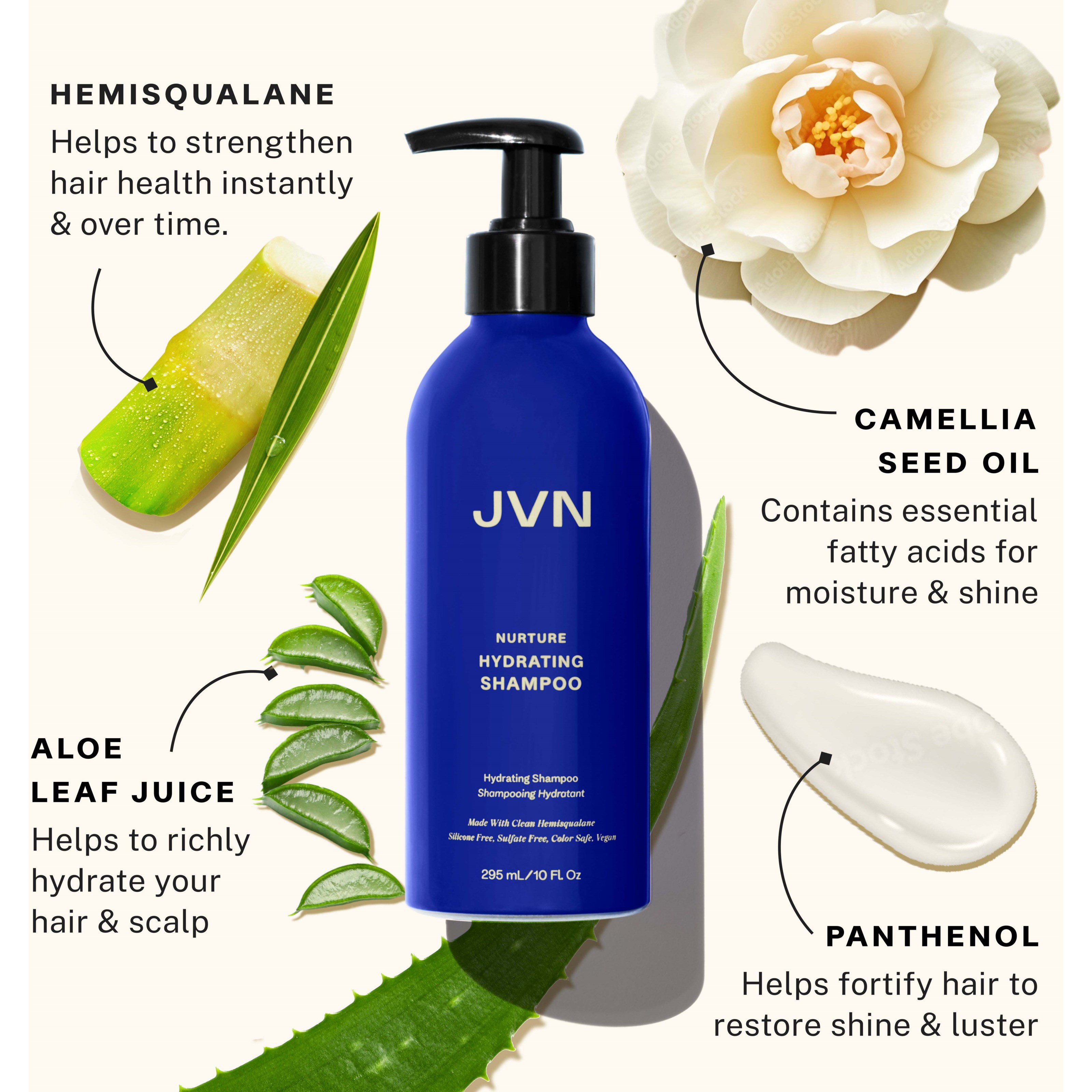JVN Nurture Hydrating Shampoo Reformulation 295 ml (obrázok 3)